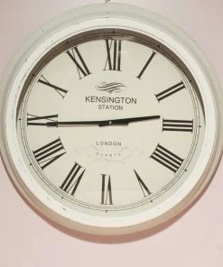 The-Golden-Triangle-India Kensington Station Clock - White