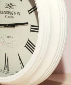 The-Golden-Triangle-India Kensington Station Clock - White