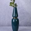 The-Golden-Triangle-India Terra Teal Ceramic Vase Vases 2 The-Golden-Triangle-India Terra Teal Ceramic Vase Vases