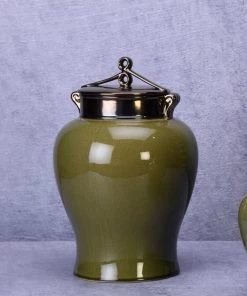 The-Golden-Triangle-India Matilda Green Urn Vase Vases