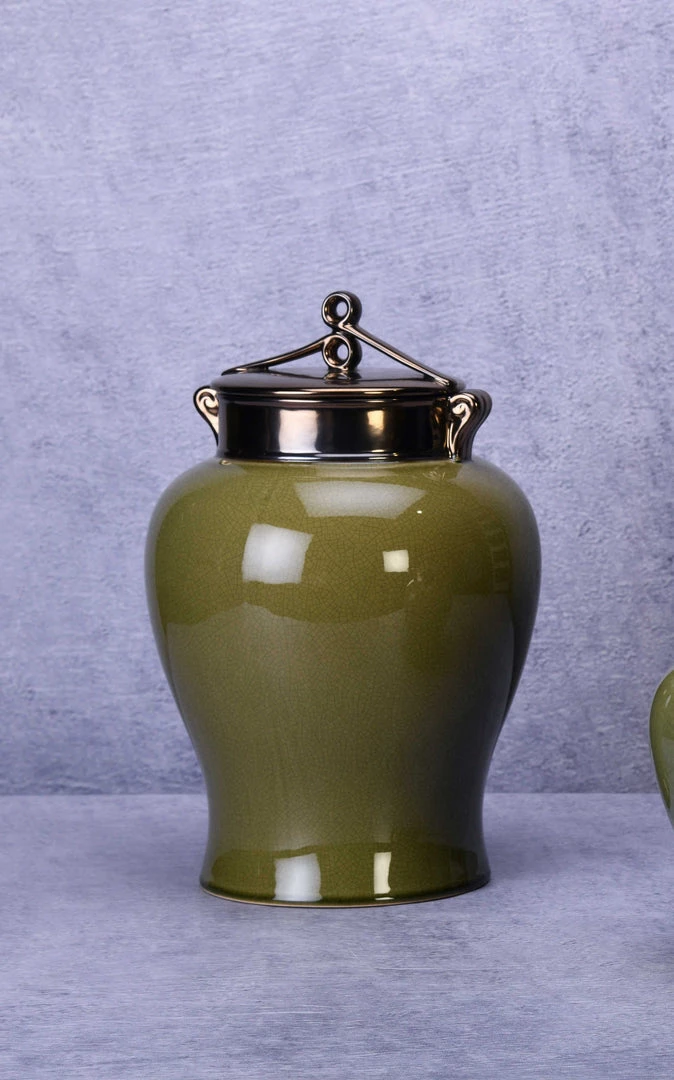 The-Golden-Triangle-India Matilda Green Urn Vase Vases 3 The-Golden-Triangle-India Matilda Green Urn Vase Vases