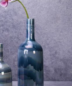 The-Golden-Triangle-India Vases Moana Ceramic Blue Vase