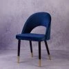 The-Golden-Triangle-India Sasha Suede Chair - Blue Sale