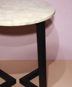 The-Golden-Triangle-India Furniture Bosque - Marble Circle Side Table