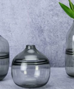 The-Golden-Triangle-India Bon Smoke Glass Vase Vases