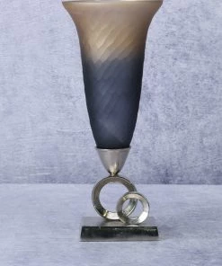 The-Golden-Triangle-India Vases Ayana Two-Toned Glass Vase