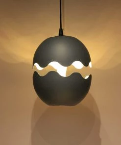 The-Golden-Triangle-India Hestia Hanging Light - Grey Lights & Lamps