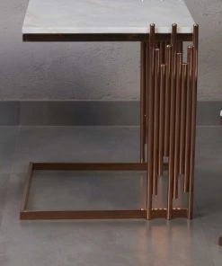 The-Golden-Triangle-India Marmol - Marble And Metal Side Nesting Table Furniture