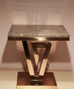 The-Golden-Triangle-India Regio - Marble And Metal Side Table Furniture