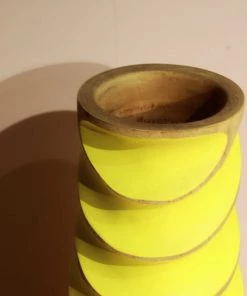 The-Golden-Triangle-India Origami Wooden Vases - Curvy Yellow