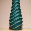 The-Golden-Triangle-India Origami Wooden Vases - Curvy Teal