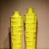 The-Golden-Triangle-India Origami Wooden Vases - Boxes Yellow
