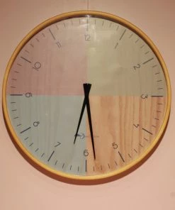 The-Golden-Triangle-India Yuko Wooden Wallclock - Four Tone Sale