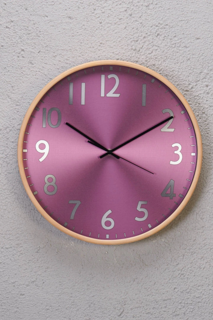 The-Golden-Triangle-India Sale Nami Pink Tone Wooden Wallclock 3 The-Golden-Triangle-India Sale Nami Pink Tone Wooden Wallclock