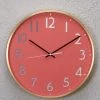 The-Golden-Triangle-India Etsu Copper Wallclock - Coral Face