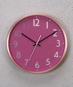 The-Golden-Triangle-India Sale Etsu Copper Wallclock - Pink Face