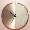 The-Golden-Triangle-India Sale Sten White Marble Tone Copper Wallclock