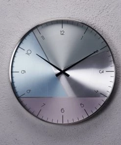 The-Golden-Triangle-India Etsu Silver Wallclock - Four Tone