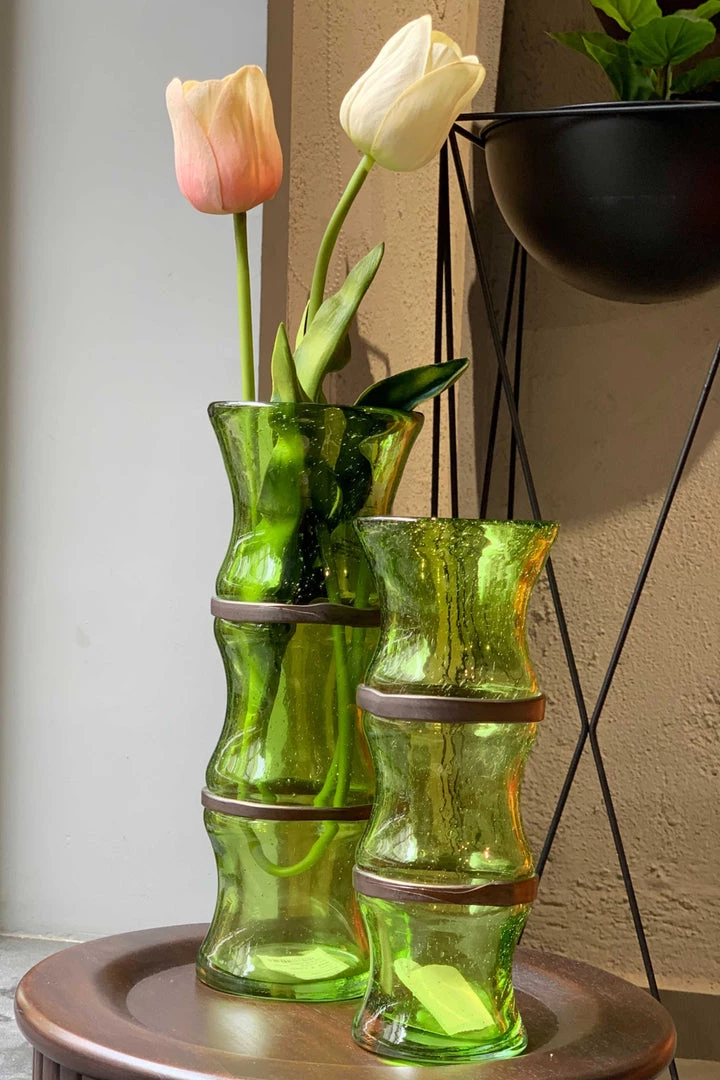 The-Golden-Triangle-India Silas Green Glass Vase 3 The-Golden-Triangle-India Silas Green Glass Vase