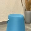 The-Golden-Triangle-India Vahit Portable Pouffe - Skyblue Sale