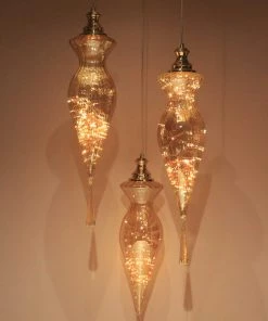 The-Golden-Triangle-India Barak Moroccan Hanging Light - Cluster Of 3 Lights & Lamps