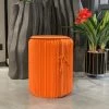 The-Golden-Triangle-India Nadide Foldable Cardboard Pouffe Orange Sale