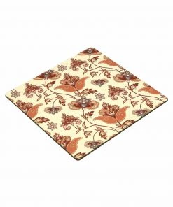 The-Golden-Triangle-India Flourish Tile Wooden Trivets (Set Of 2) Tableware