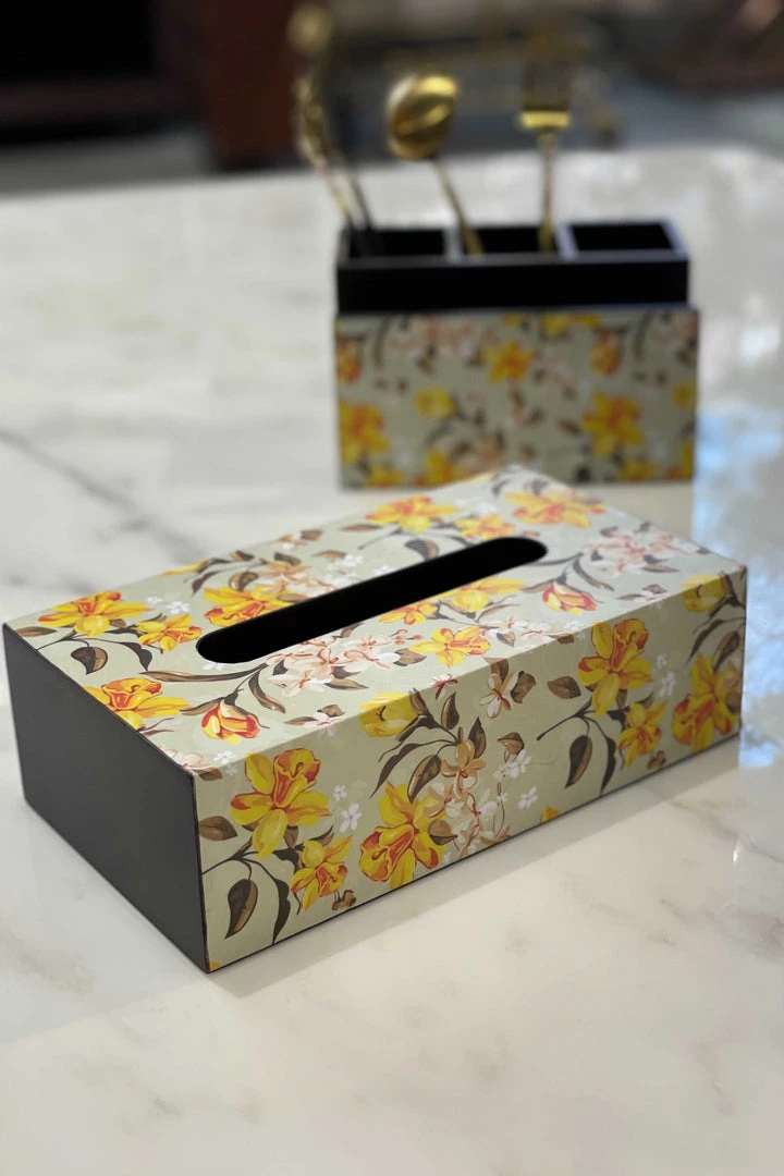 The-Golden-Triangle-India Summer Floral Tissue Box Tableware 4 The-Golden-Triangle-India Summer Floral Tissue Box Tableware