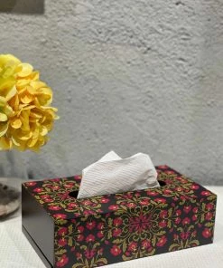 The-Golden-Triangle-India Floral Ornament Tissue Box Tableware