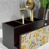 The-Golden-Triangle-India Summer Floral Cutlery Holder 1 The-Golden-Triangle-India Summer Floral Cutlery Holder