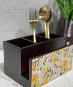 The-Golden-Triangle-India Summer Floral Cutlery Holder