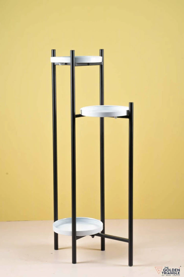 The-Golden-Triangle-India Blanc 3 Tier Planter Stand 4 The-Golden-Triangle-India Blanc 3 Tier Planter Stand