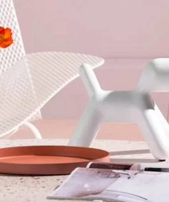 The-Golden-Triangle-India Artefacts Kyon - Abstract Dog Figurine - White