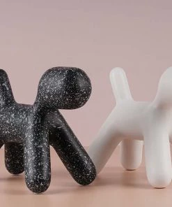 The-Golden-Triangle-India Artefacts Kyon - Abstract Dog Figurine - White