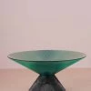 The-Golden-Triangle-India Vases Quin Embossed Glass Fruit Bowl - Green