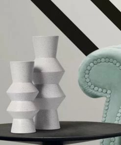 The-Golden-Triangle-India Vin White Ceramic Vase