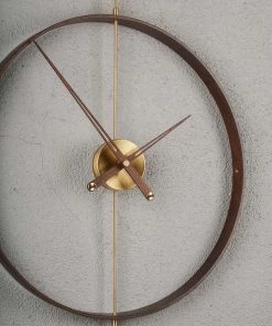 The Golden Triangle India Wall Clocks Chronos Wall Clock - Wooden Ring