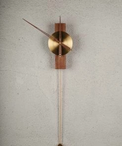 The Golden Triangle India Nova - Wood And Metal Wall Clock