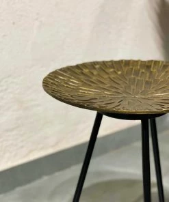 The-Golden-Triangle-India Raro - Side Table - Gold Furniture