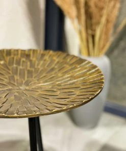 The-Golden-Triangle-India Raro - Side Table - Gold Furniture
