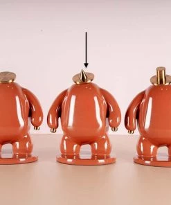 The-Golden-Triangle-India Kapelo - Triangular Hat Man - Coral