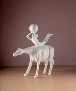 The-Golden-Triangle-India Equos - White Horse & Gymnast With A Ball Artefact Sale