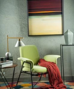 The-Golden-Triangle-India Furniture Mae Accent Chair - Mint Green