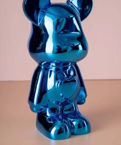 The-Golden-Triangle-India Tedd - Metallic Teddy Bear - Blue Artefacts