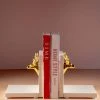 The-Golden-Triangle-India Artefacts Liber - Reindeer-faced Bookend - White