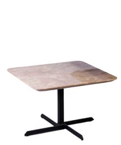 The-Golden-Triangle-India Fino - Marble And Metal Side Table - Beige Furniture