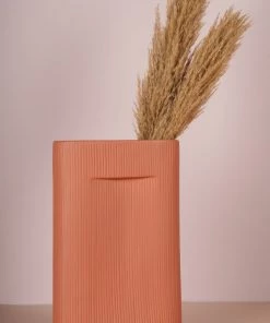 The Golden Triangle India Vases Kota Ceramic Vase - Coral 5 The Golden Triangle India Vases Kota Ceramic Vase - Coral