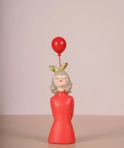 The Golden Triangle India Sale Baby Olivia | Holding Balloon - Red