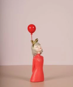 The Golden Triangle India Sale Baby Olivia | Holding Balloon - Red