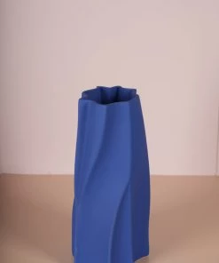 The Golden Triangle India Vases Lagon Nordic Ceramic Vase - Blue